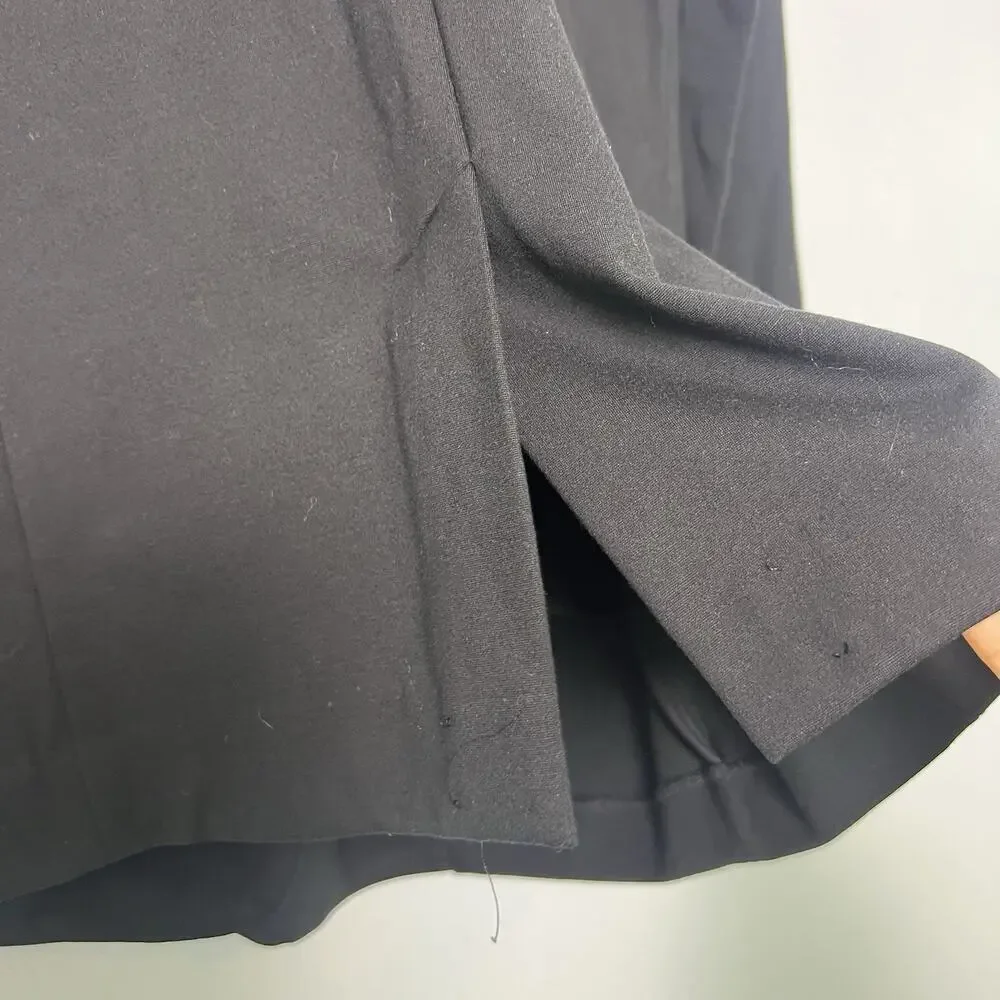 J Jill Womens Black Blazer Jacket Casual Office Sz M Tall Simple Basic Minimal